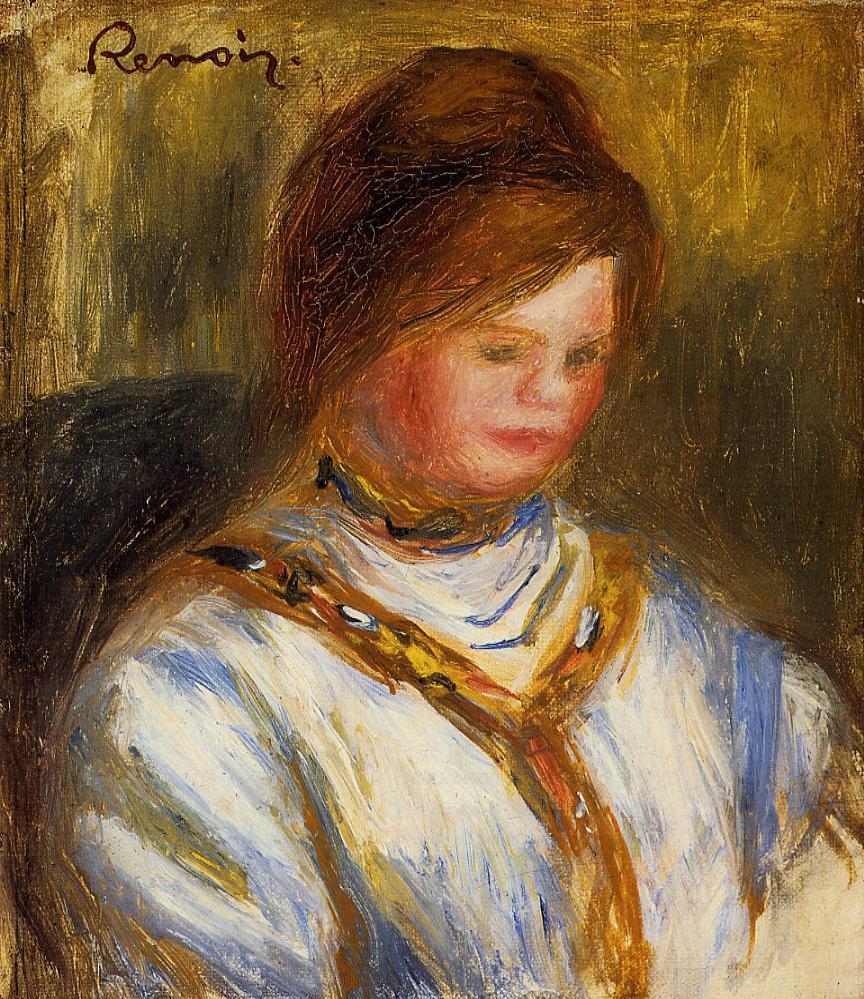 Woman in a blue blouse 1906
